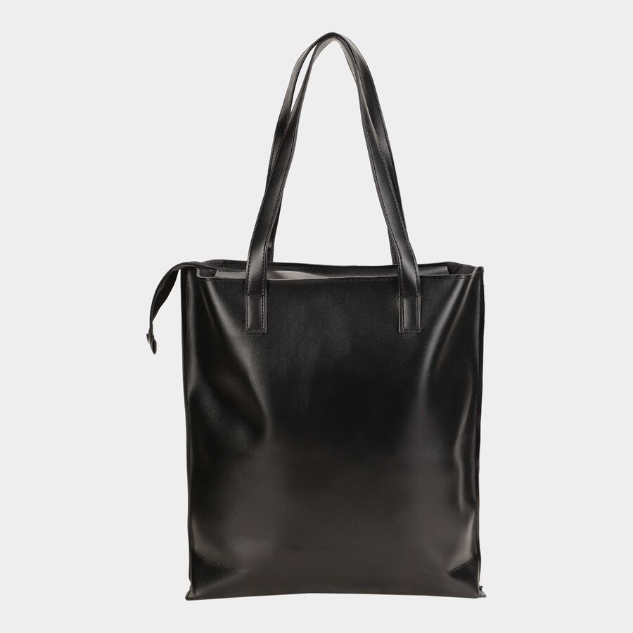 Black Polyurethane Bag, , large