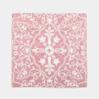 Pink Embroidered Floral Cushion Cover, , small