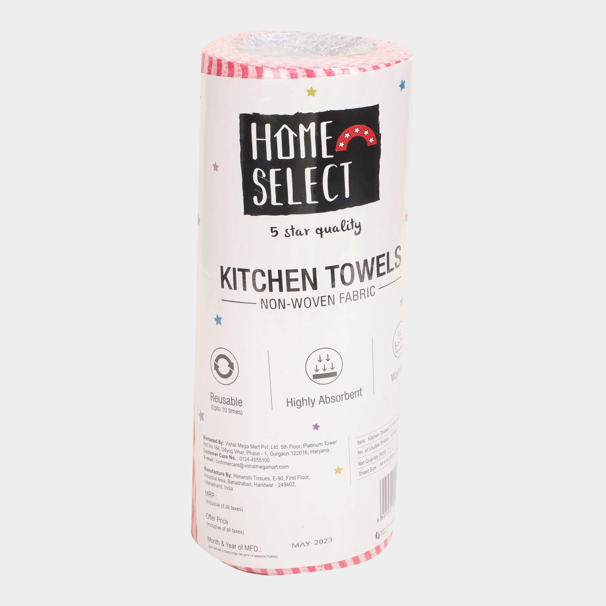 Home Select 50 Pull Disposable Kitchen Towel Vishal Mega Mart India