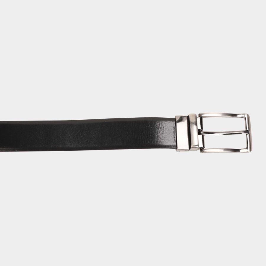 Men's Black Leather Formal Belt, , large image number null