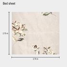 Cream Microfiber Double Bedsheet, , small image number null