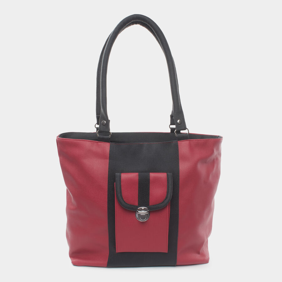 Women Solid Maroon Handbag, , large image number null