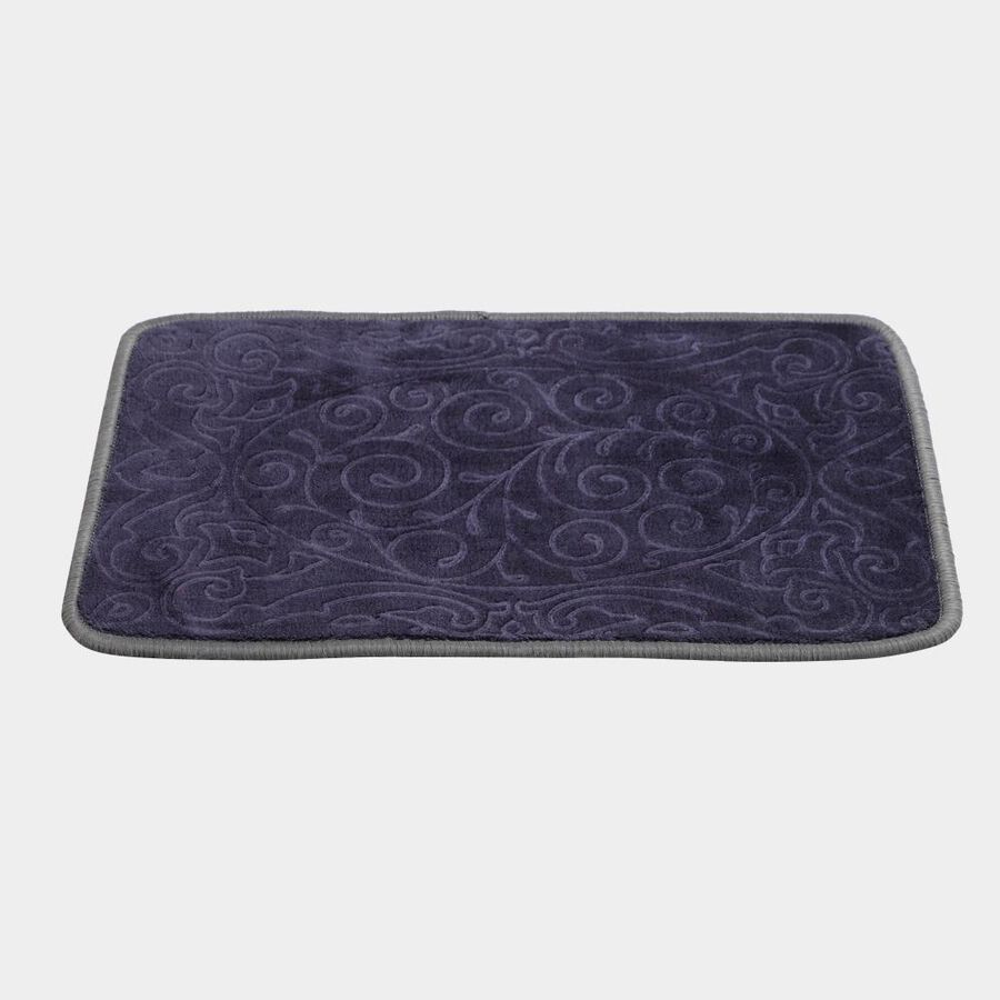 Anti-Skid Grey Polyester Door Mat, , large