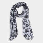 Women's White Viscose Scarf, , small image number null