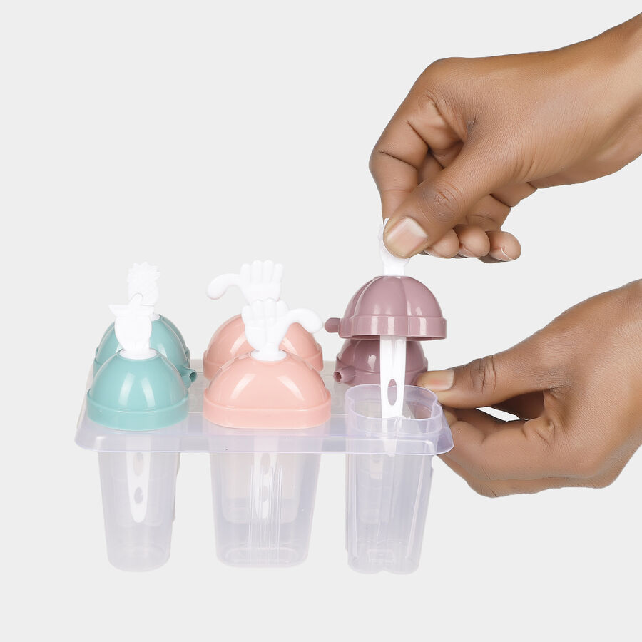 Plastic 6 Moulds Kulfi Maker, , large image number null