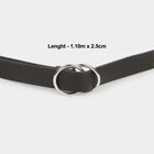 Women's Black Polyurethane Belt, , small image number null