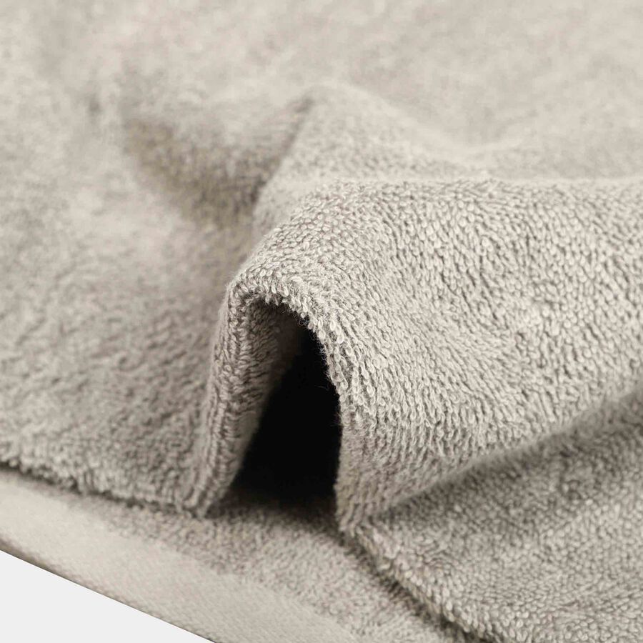 370 GSM Grey Cotton Bath Towel, , large
