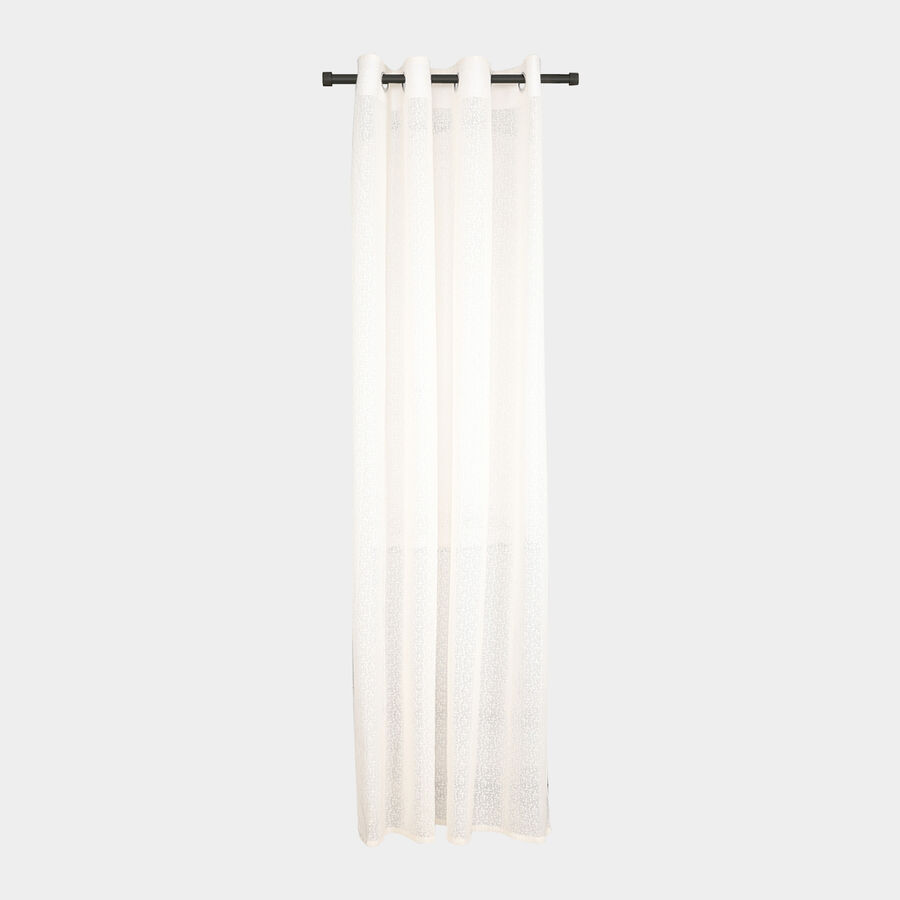 7ft. White Microfiber Door Curtain, , large image number null