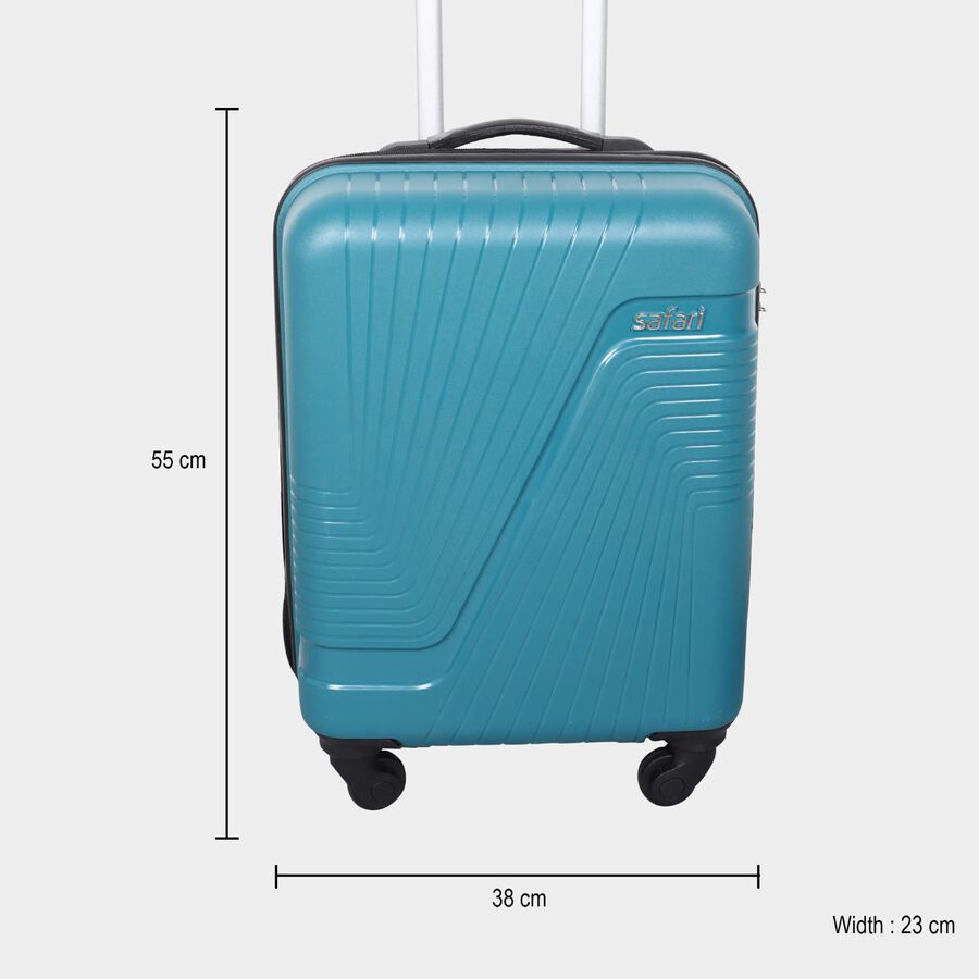 4-Wheel Light Blue PVC Matee Hard Case Trolley, Small, , large image number null