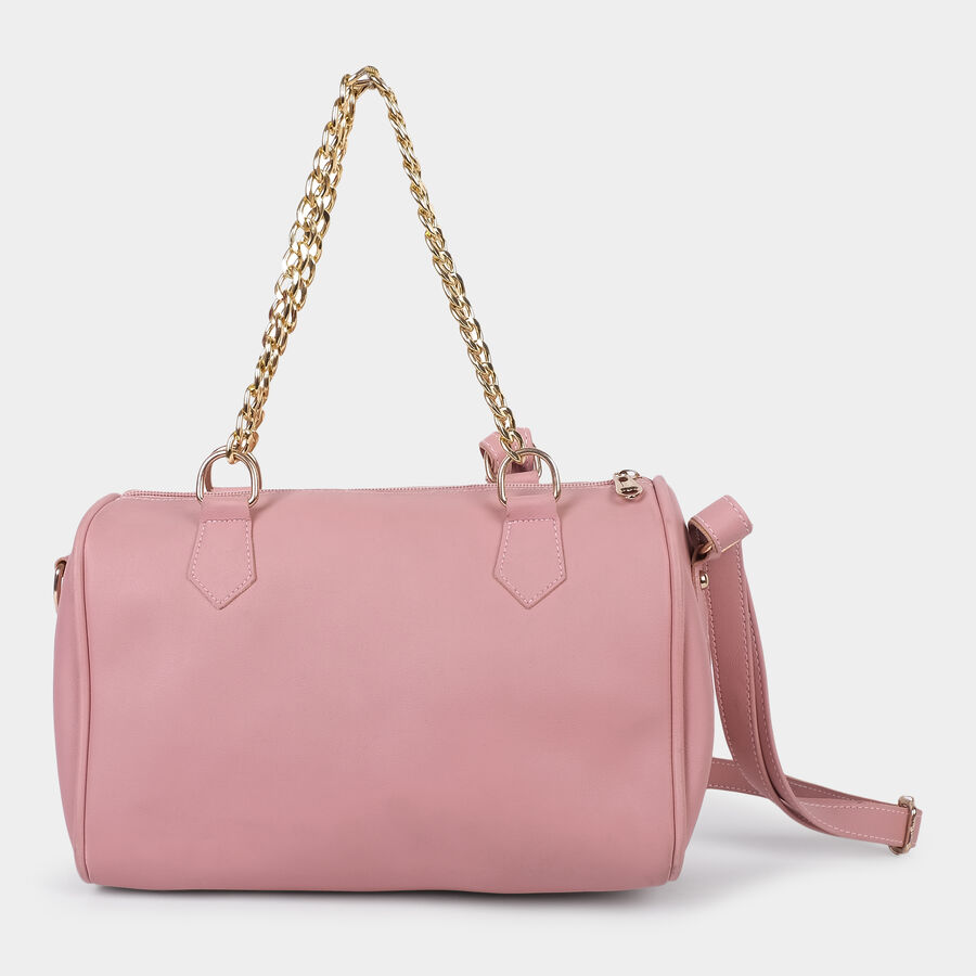 Women Embellished Pink Sling Bag, , large image number null