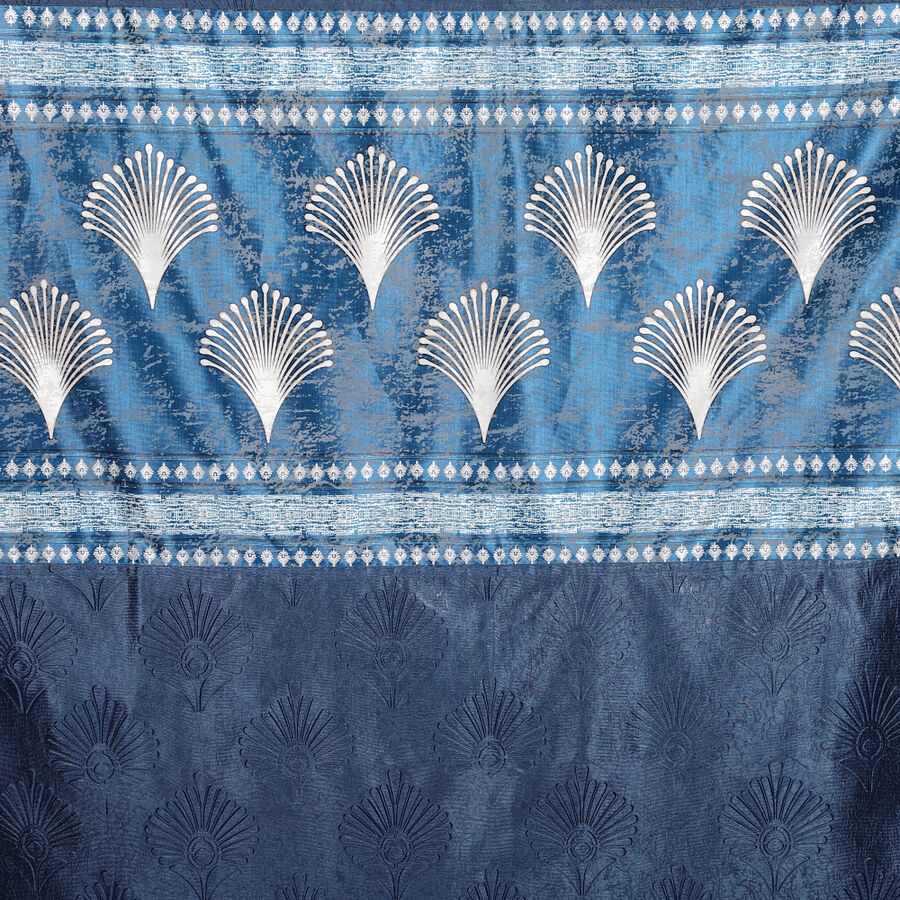 5ft. Dark Blue Polyester Curtain, , large image number null