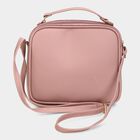 Women's Pink Polyurethane Sling Bag, , small image number null