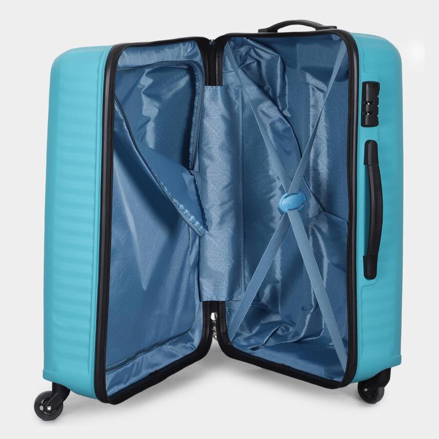 4-Wheel Aqua Polypropylene Hard Case Trolley, Small + Medium, , large image number null