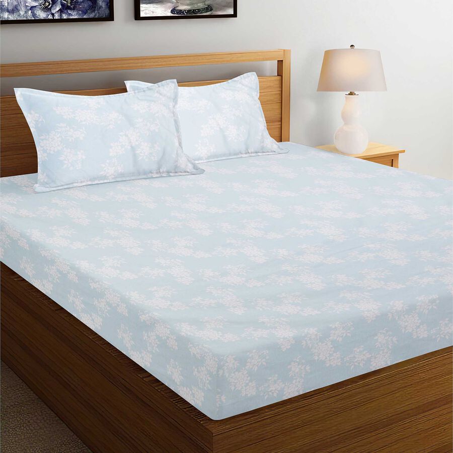 Home Beautiful 180 TC Cotton Double Bedsheet with 2 Pillow Covers