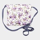 Women's Blue Polyurethane Sling Bag, , small image number null