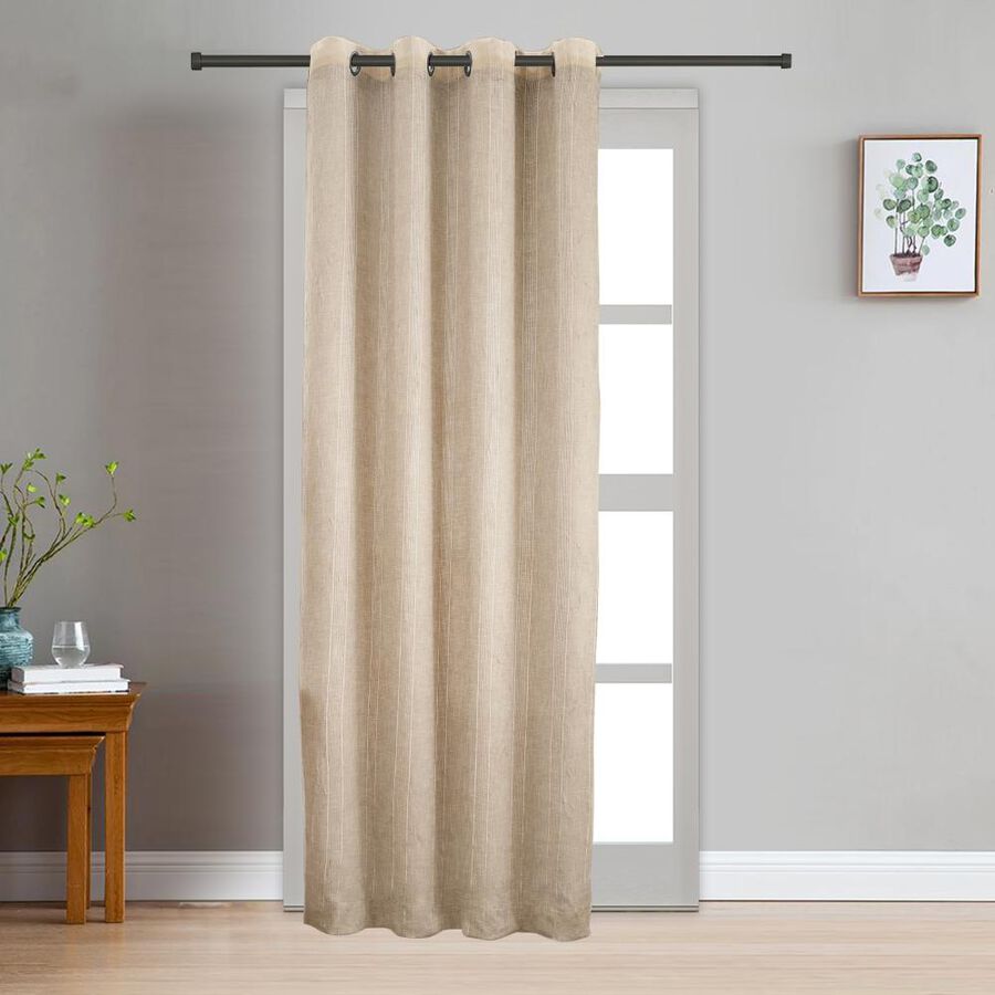 Brown Linen Curtain, , large image number null