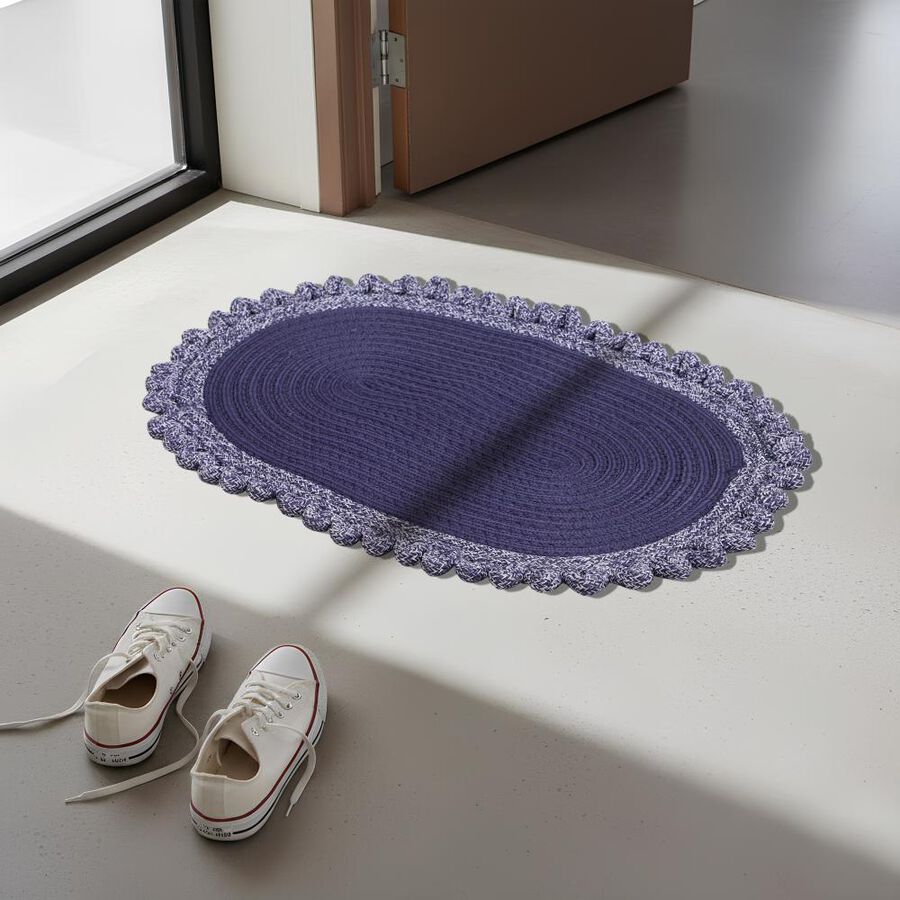 Blue Polyester Door Mat, , large image number null