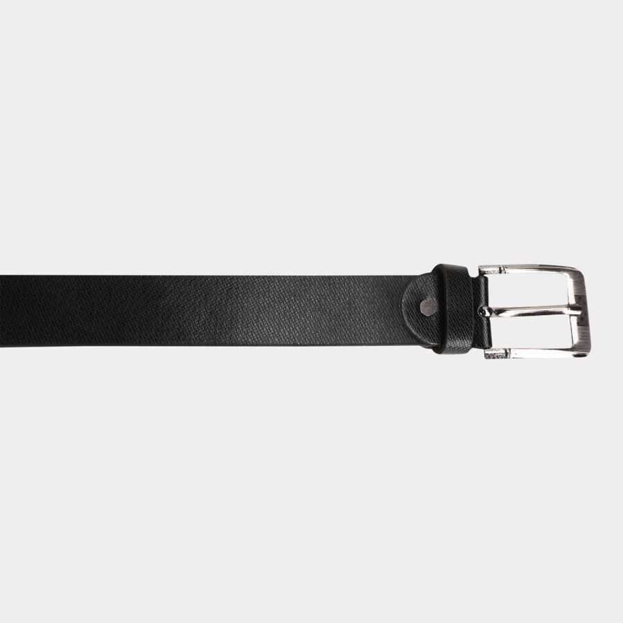 Men's Black Polyurethane Casual Belt, , large image number null