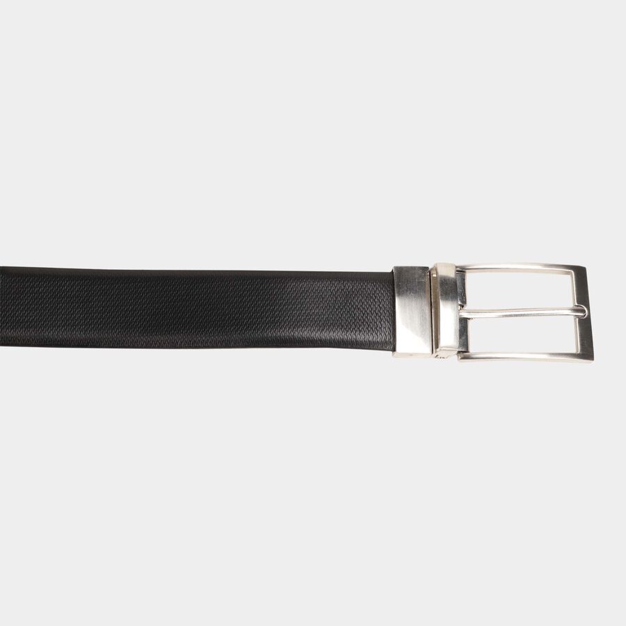 Men's Black Leather Formal Belt, , large image number null