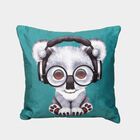 Teal Animal Printed Cushion, , small