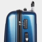 8-Wheel Dark Blue Polypropylene Hard Case Trolley, Medium, , small image number null