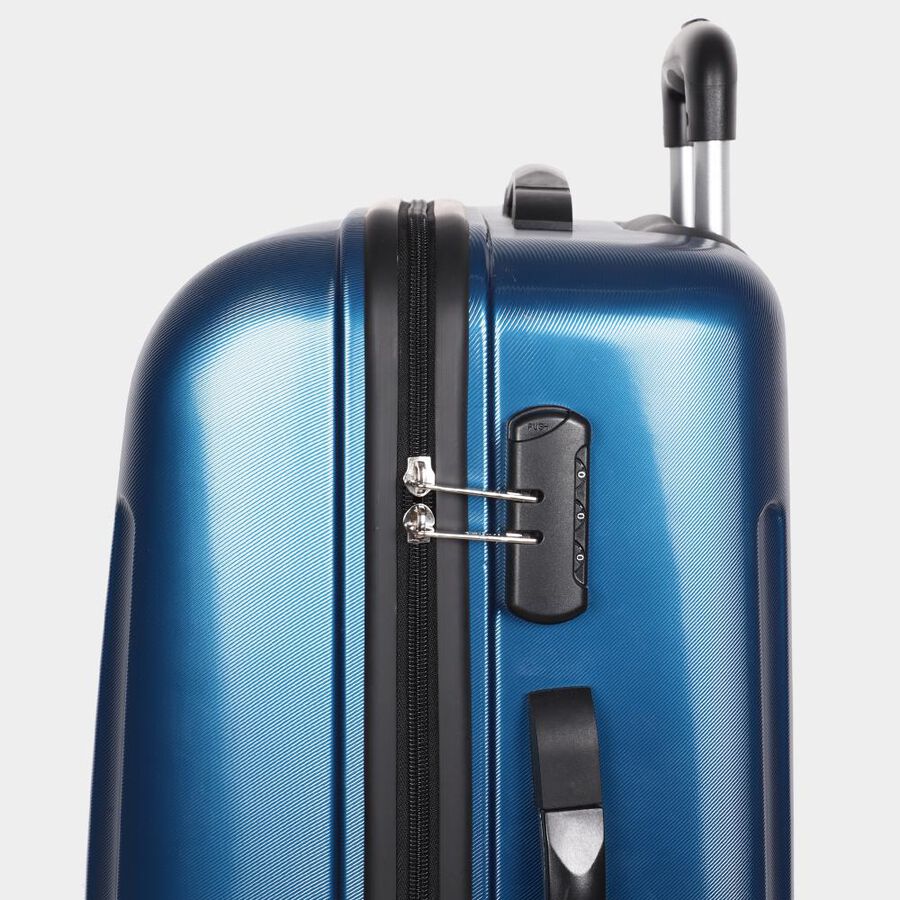 8-Wheel Dark Blue Polypropylene Hard Case Trolley, Medium, , large image number null