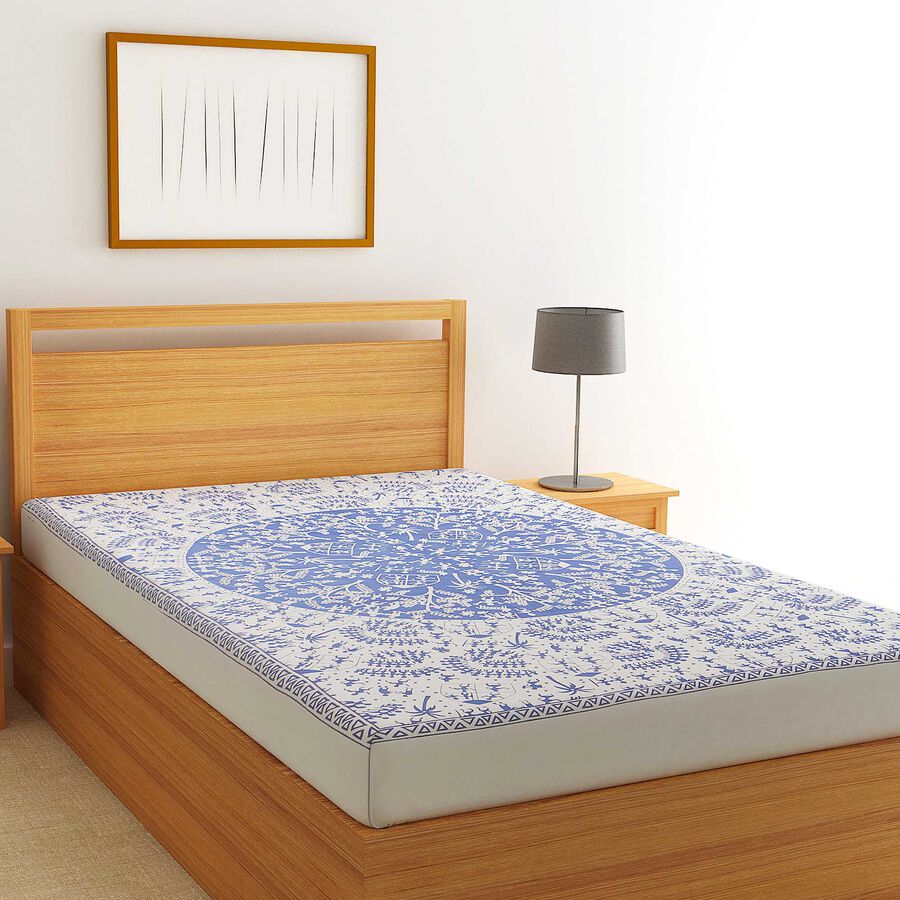 104 TC Cotton Single Bedsheet, , large image number null