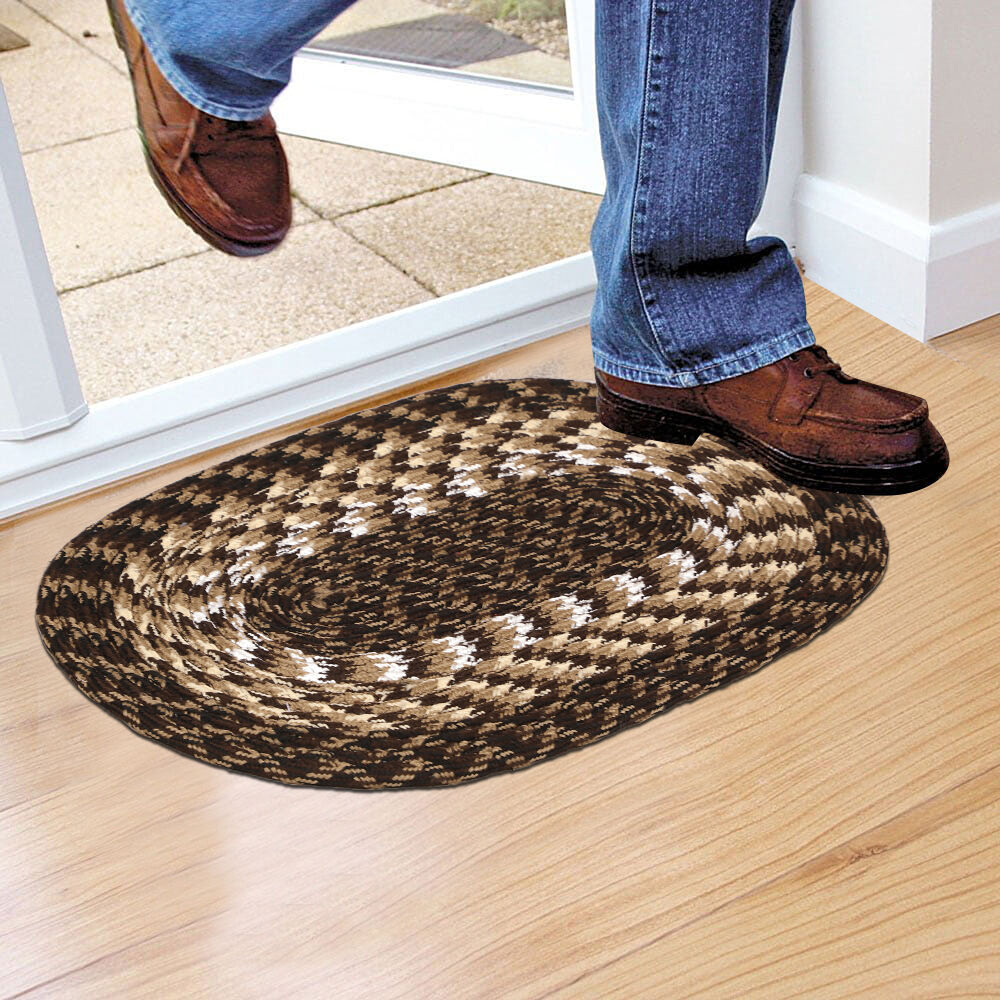 Home Beautiful                         Brown Polyester Mats