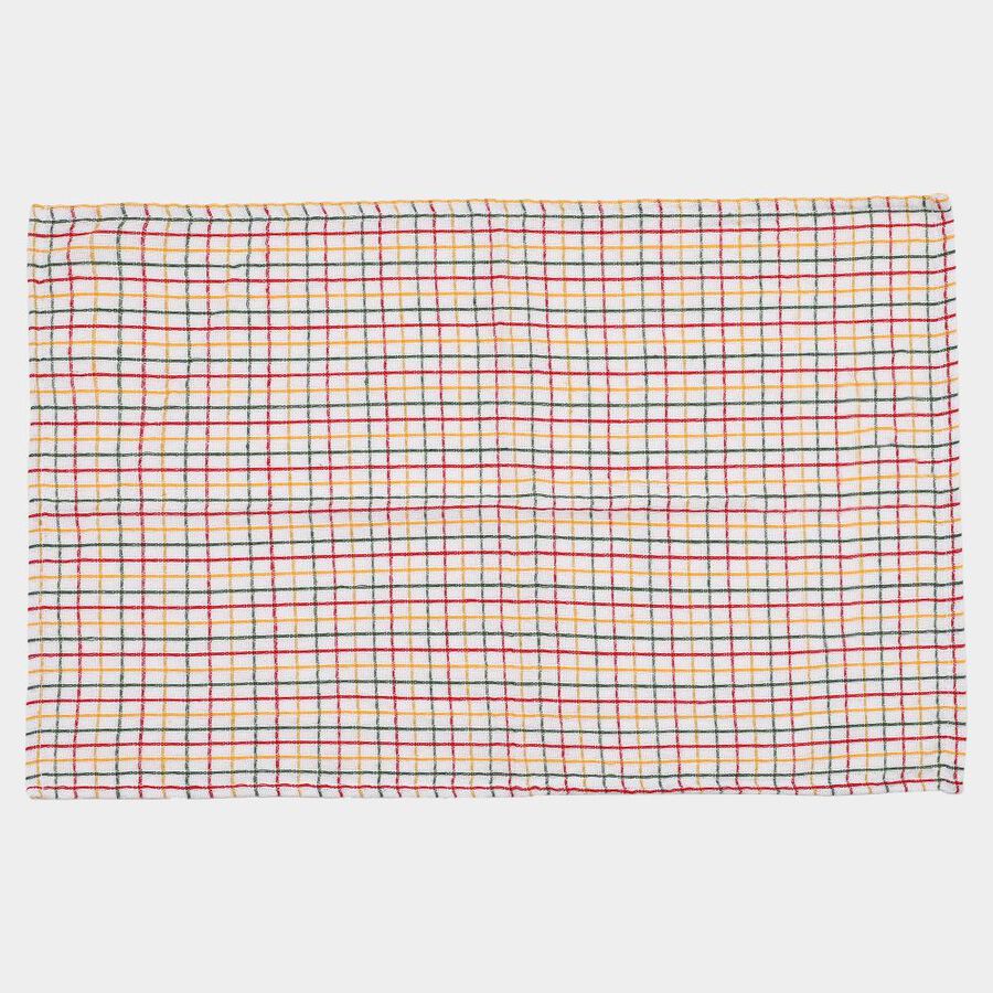 White Cotton Kitchen Napkin Set of 3, , large