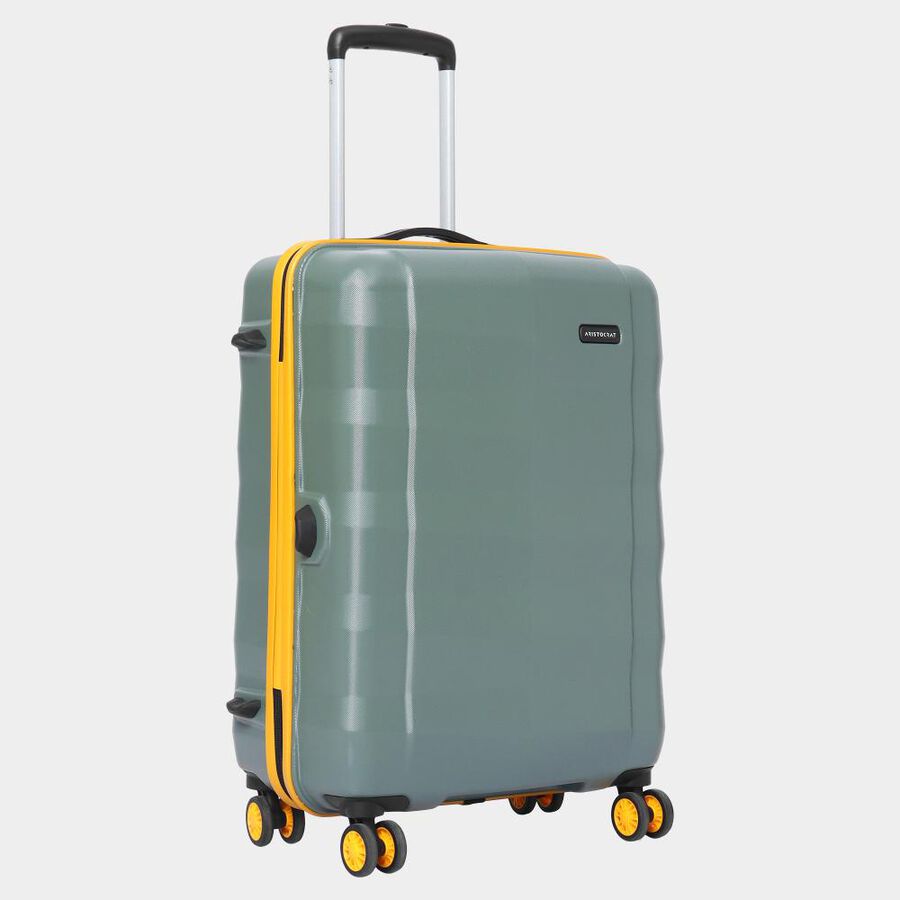 Hard Dark Green Polycarbote Trolley, , large image number null