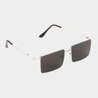 Women's Metal Gradient Rectangle Sunglasses, , small image number null