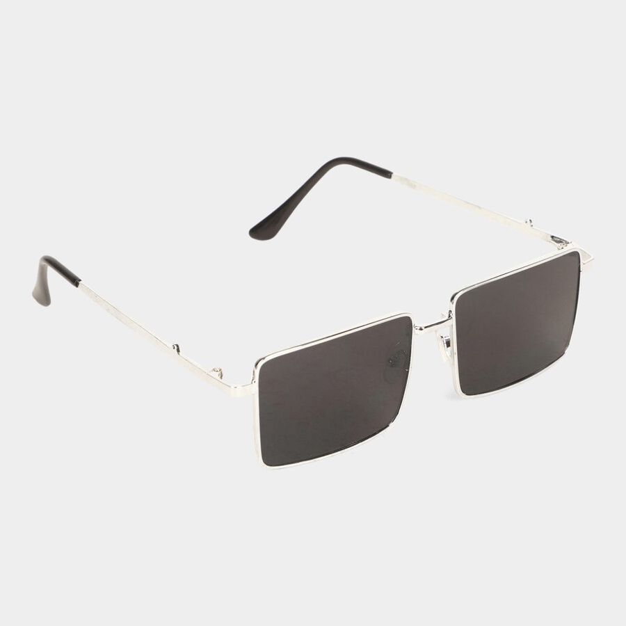 Women's Metal Gradient Rectangle Sunglasses, , large image number null
