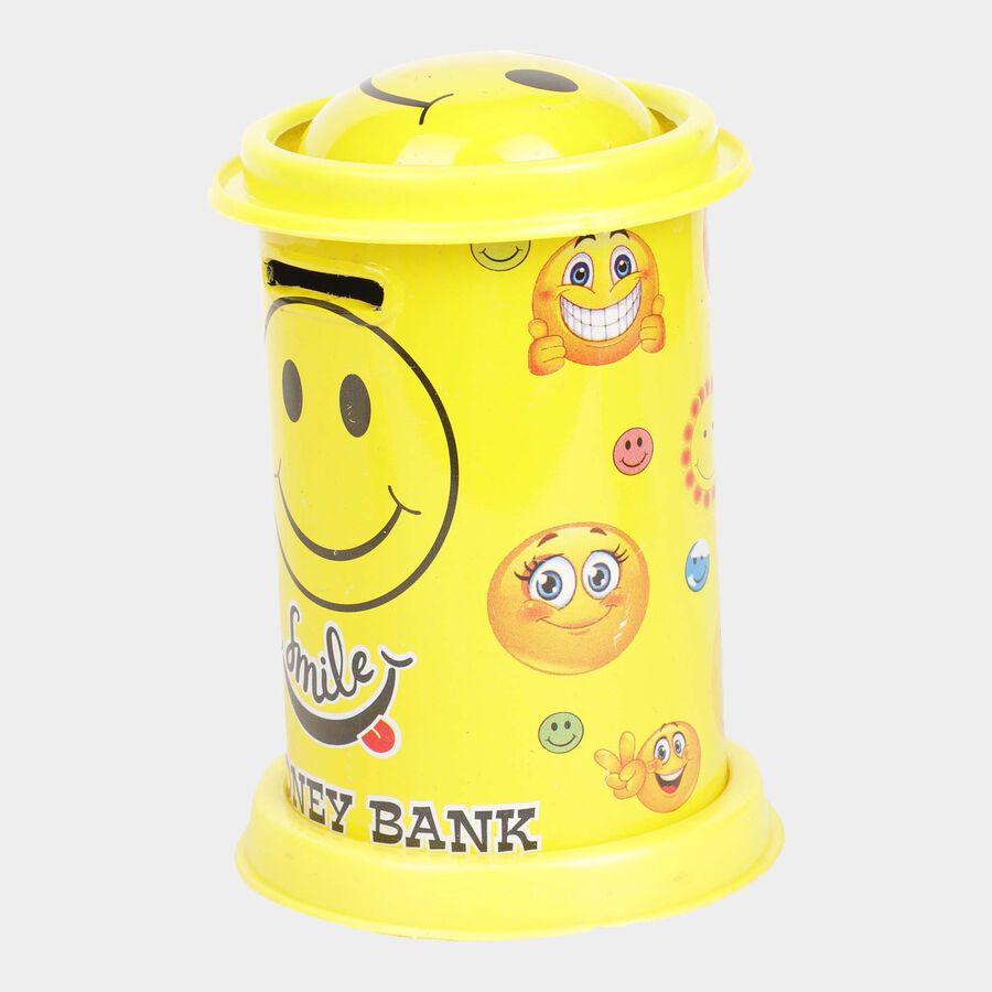 Metal Money Bank, Yellow, 18 cm X 5 cm, , large image number null