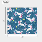 330 GSM Blue Microfiber Blanket, , small image number null