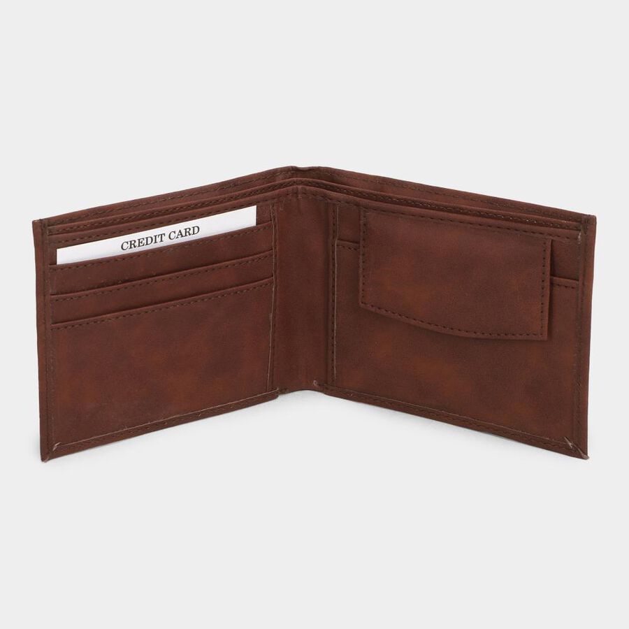 Men's Brown Polyurethane Wallet, , large image number null