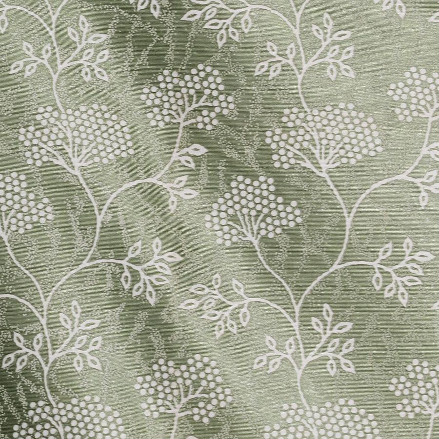 5ft. Bedroom Light Sage Green Printed Eyelet Curtains, , large image number null