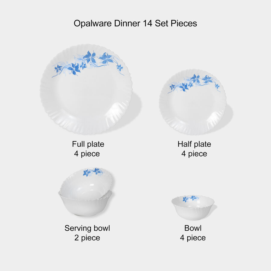 Opalware Dinner Set 14 Pcs, , large image number null