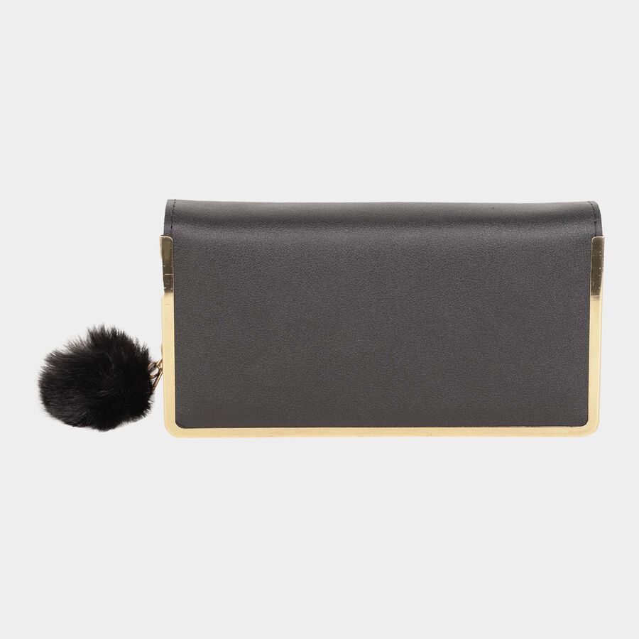 Women's Polyurethane Zipper Hand Pouch, , large image number null