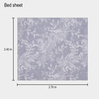 120 GSM Blue Polyester Double Bedsheet, , small image number null