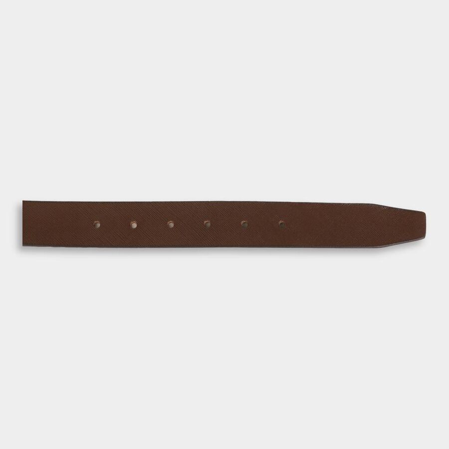 Men's Brown Leather Casual Belt, , large image number null