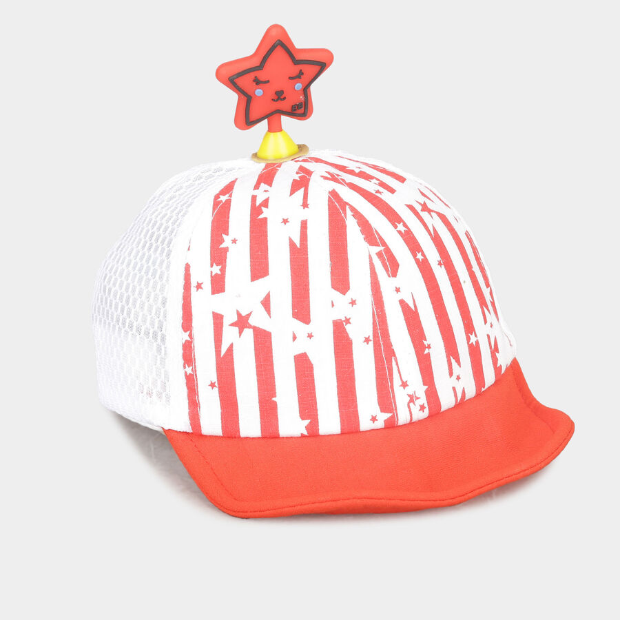 Kids' Red Nylon/Polyester Cap, , large image number null