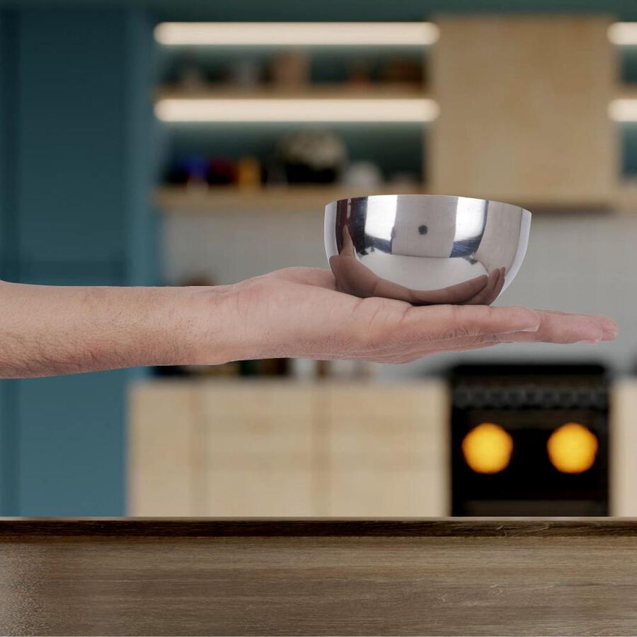 300ml Steel Serving Bowl, , large