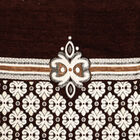 Brown Polyester Cushion Cover, , small image number null