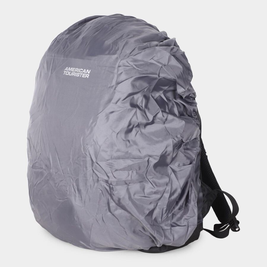 Dark Grey Polyester Backpack with Laptop Compartment, , large image number null