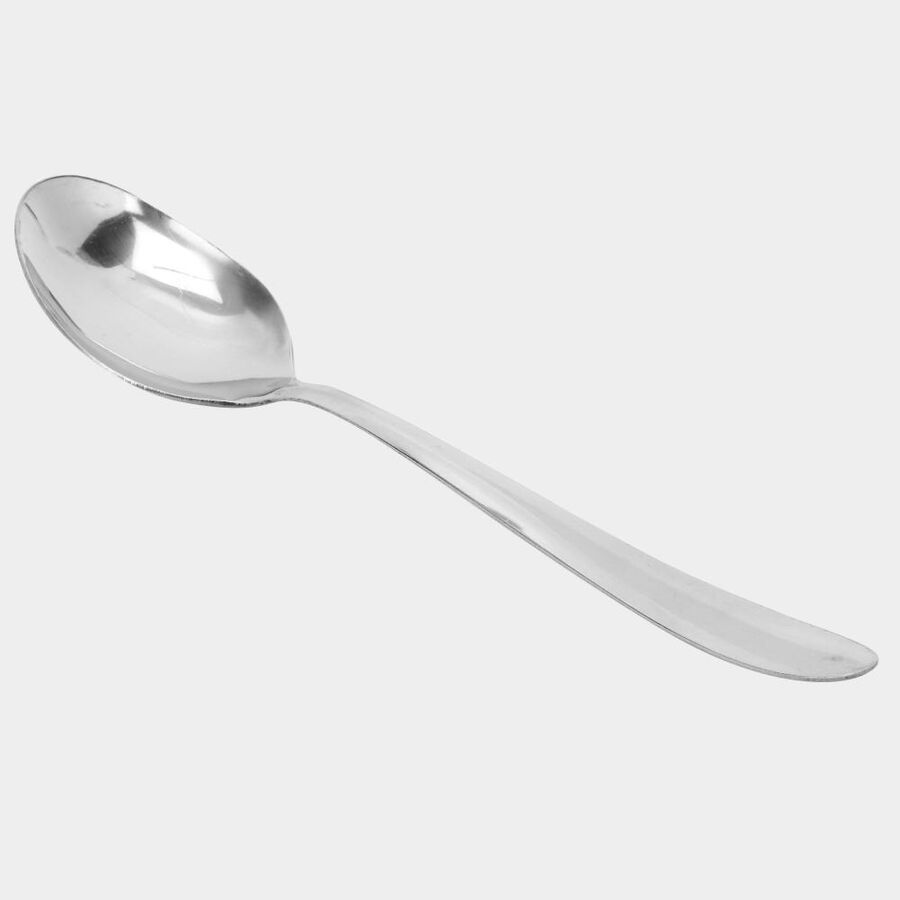 Set of 4 Steel Dessert Spoons, , large image number null