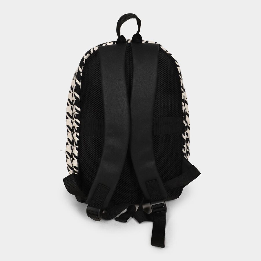 Women's Black Fabric Backpack, , large image number null