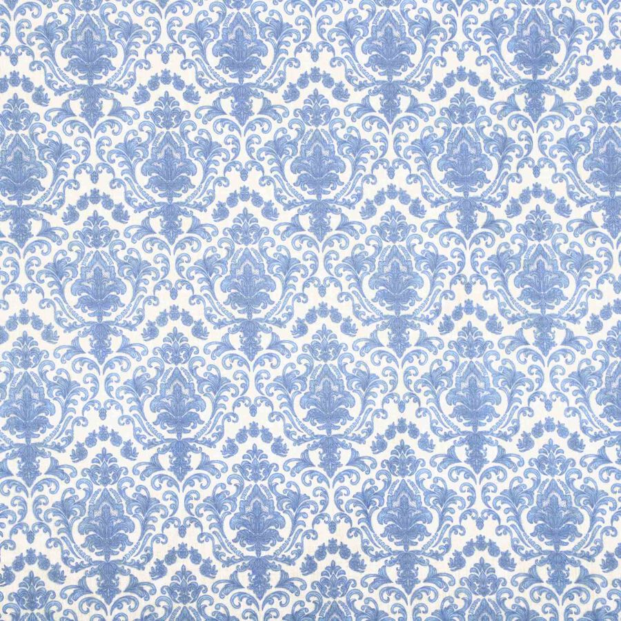 Blue Cotton Blend Single Bedsheet, , large image number null