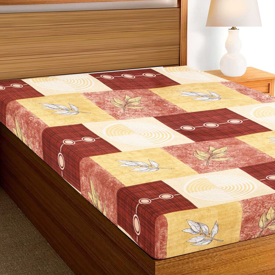 Red Microfiber Single Bedsheet, , large image number null