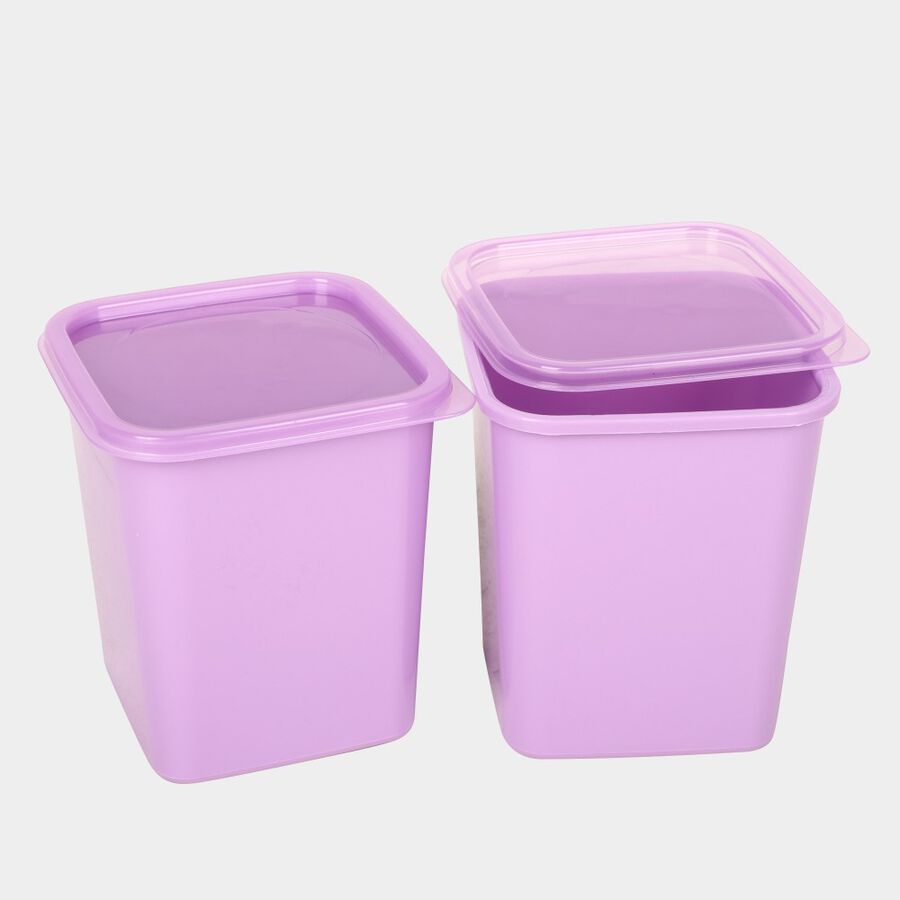 Air-Tight Plastic Container, Set of 2 - 1 L, , large image number null