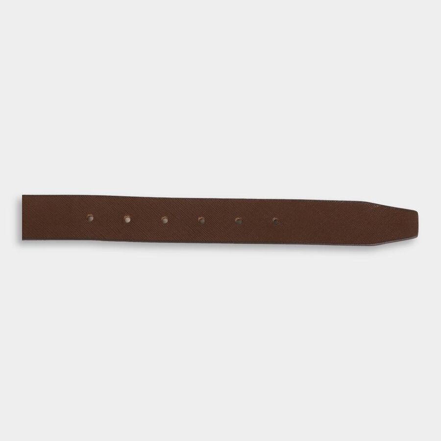 Men's Brown Leather Casual Belt, , large image number null